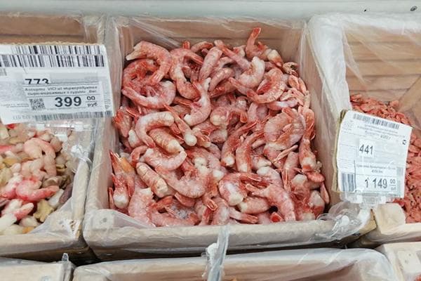 Fruits de mer au poids