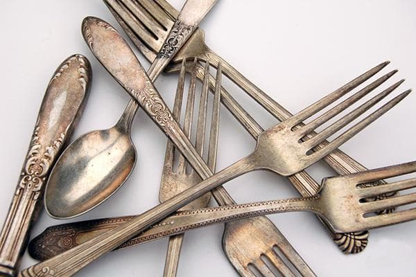 Couverts en cupronickel