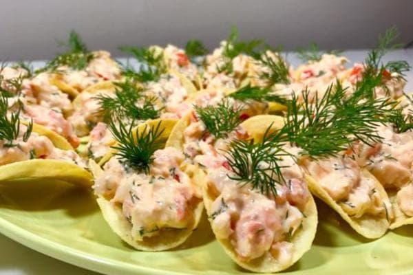Garniture de tartelette à base de fromage maison