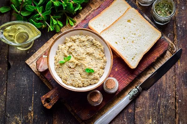 Apéritif aux champignons à base de fromage à pâte molle maison