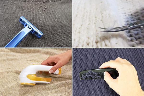 Méthodes pour se débarrasser du boulochage sur les vêtements