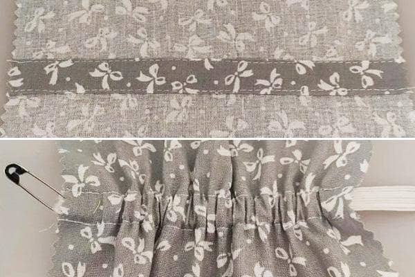 Insert élastique au milieu du produit