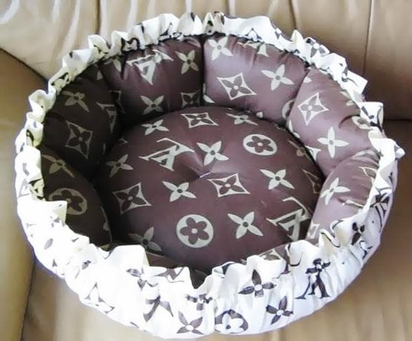 Lit rond pour animaux de compagnie