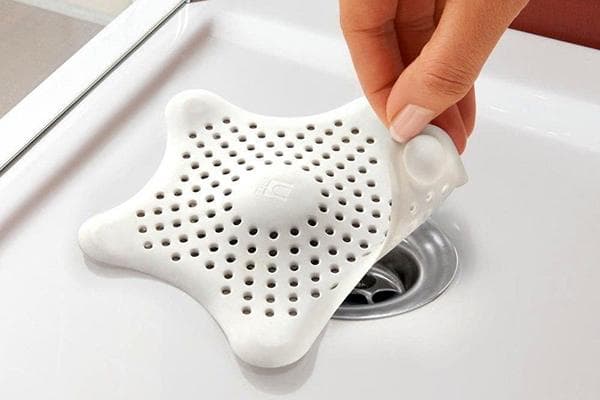 Maille en silicone pour protéger le drain des débris et des cheveux