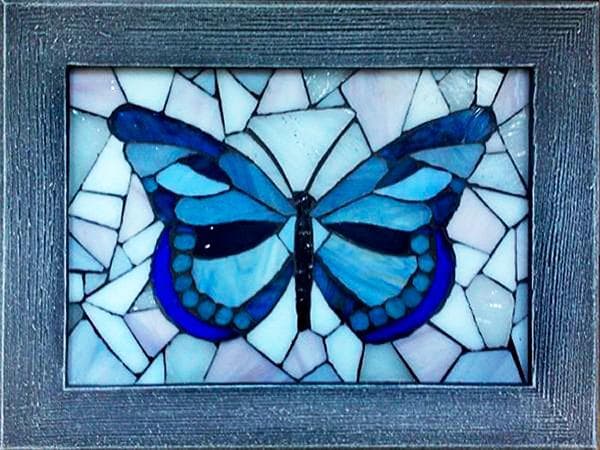 Image réalisée à partir de verre brisé