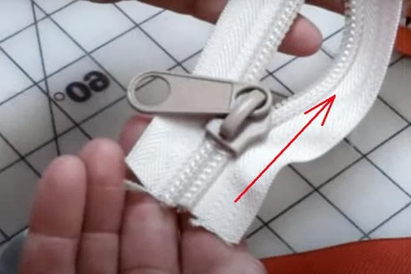 Fermeture éclair avec curseur