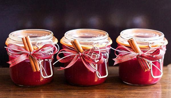 Confiture en bocaux en verre