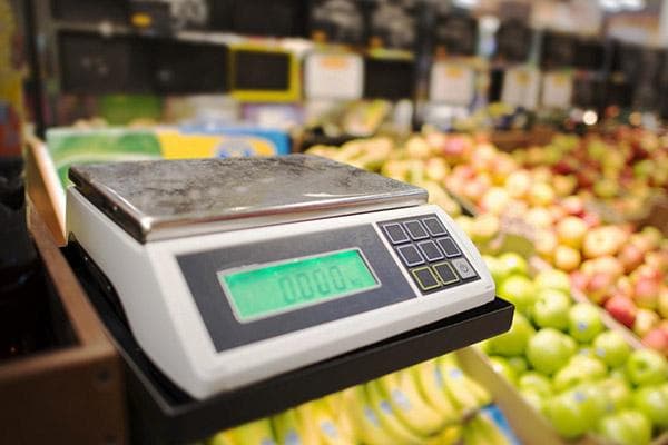 Balances dans un supermarché