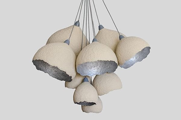 Lustre en papier mâché
