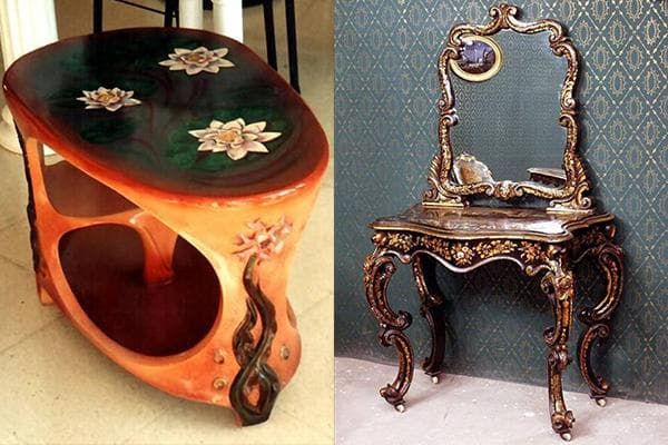 Meubles en papier mâché