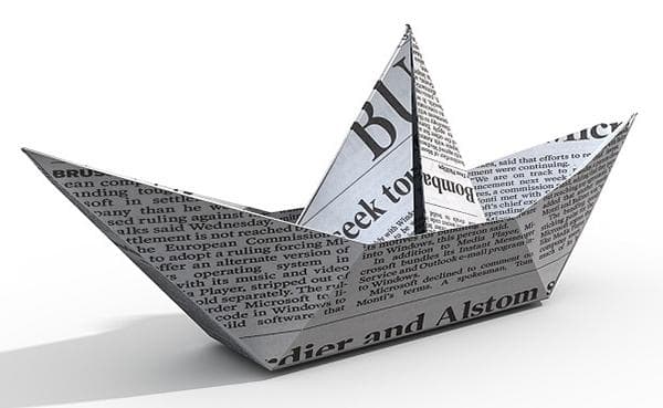 Bateau à journaux