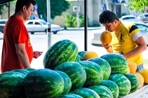 Test d'odeur de melon