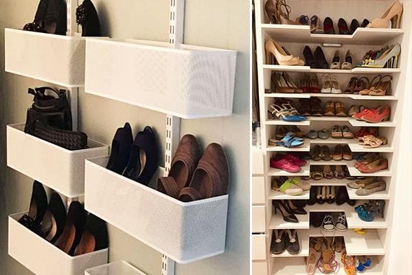 Ranger les chaussures dans les placards