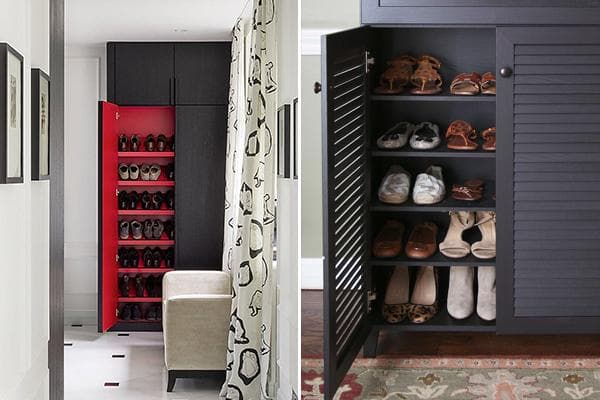 Ranger les chaussures dans les placards