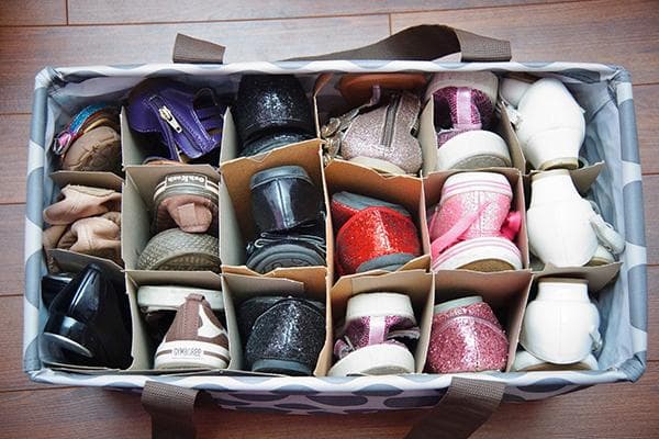 Organisateur de rangement de chaussures fait maison