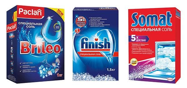 Marques populaires de sel pour lave-vaisselle