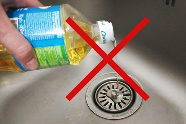 Ne versez pas d’huile dans les égouts