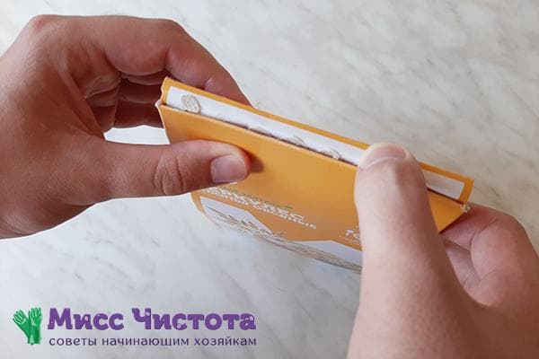 Une boîte de céréales fermée selon la méthode British Becky