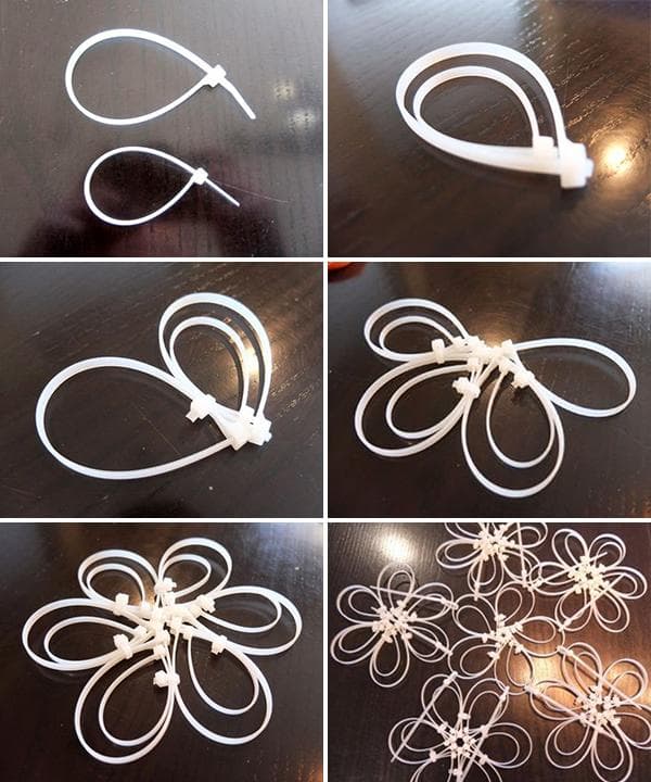 Fabriquer un bol de fruits avec des pinces en plastique