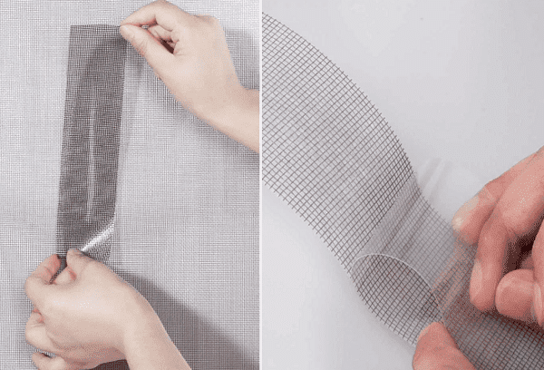 Ruban adhésif pour réparation de moustiquaire