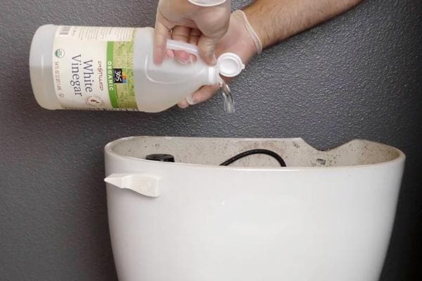 Vinaigre dans le réservoir des toilettes