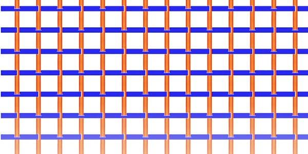 Modèle de tissage pour un panier en plastique