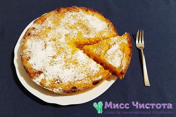 Mannik à la citrouille et aux raisins secs