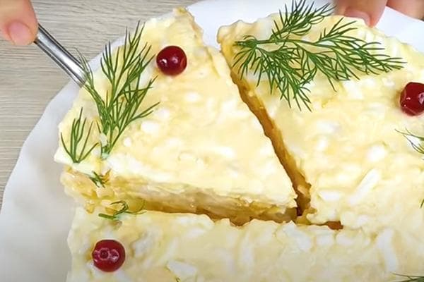 Gâteau à la salade