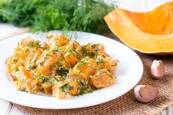 Citrouille à la crème sure