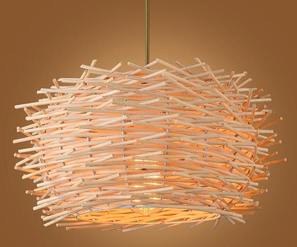 Abat-jour en bâtonnets de sushi