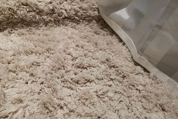 Tapis à poils longs après nettoyage