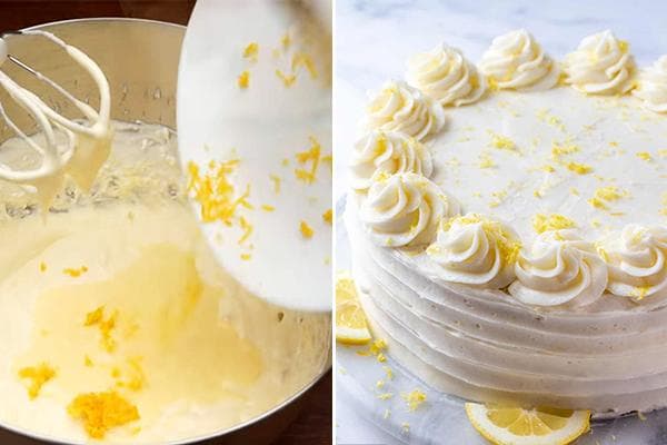 Crème au zeste de citron pour gâteau