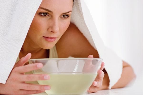 Inhalation avec du jus de citron