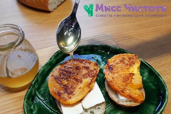 du miel pour un sandwich