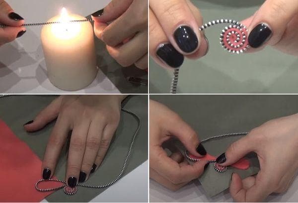 Fabriquer une broche avec un éclair 1