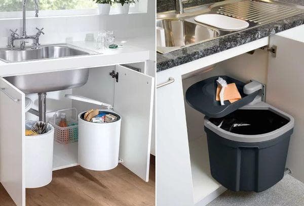 Poubelle sous l'évier