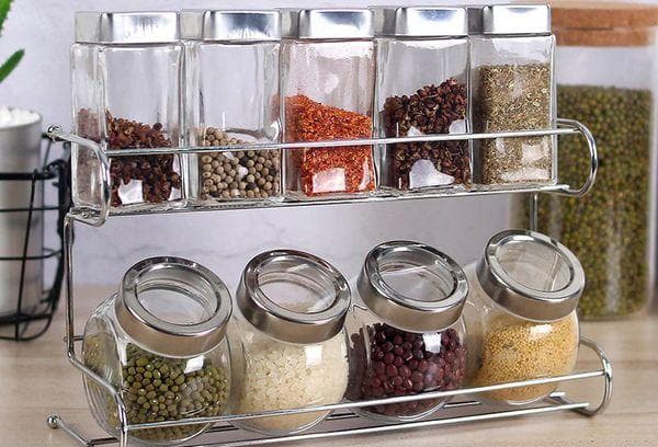 Pots pour conserver les céréales, les épices, la farine, le thé