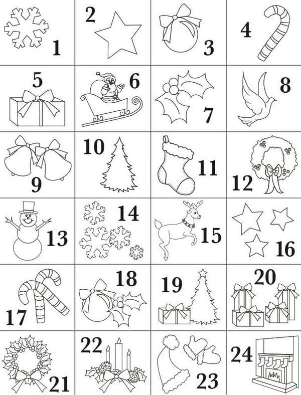 Modèle avec des tâches pour chaque jour