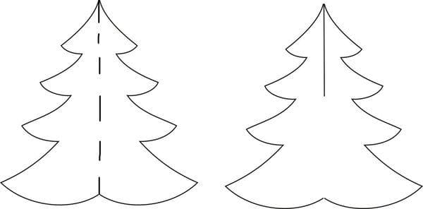 Modèle d'arbre de Noël