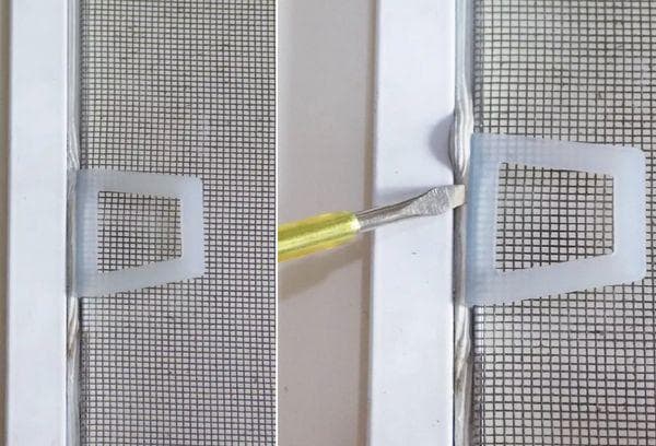 Poignées de couverture en plastique pour moustiquaire