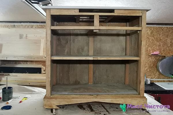 Armoire après ponçage