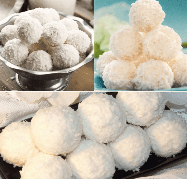 Boules de neige en bonbons