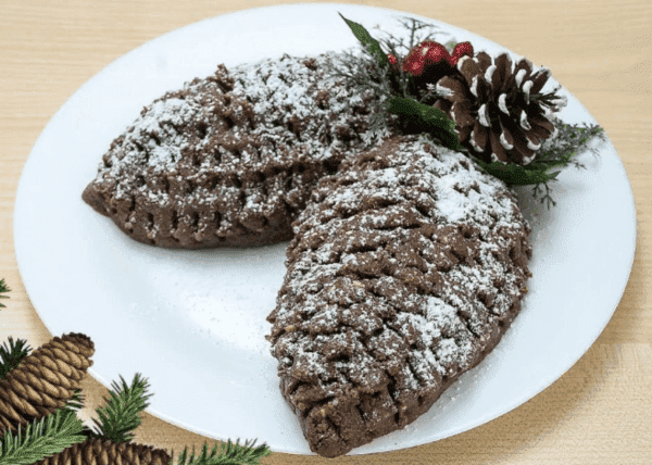 Cornets de chocolat à base de biscuits