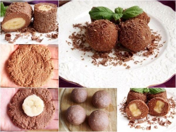 Dessert Bananes au chocolat