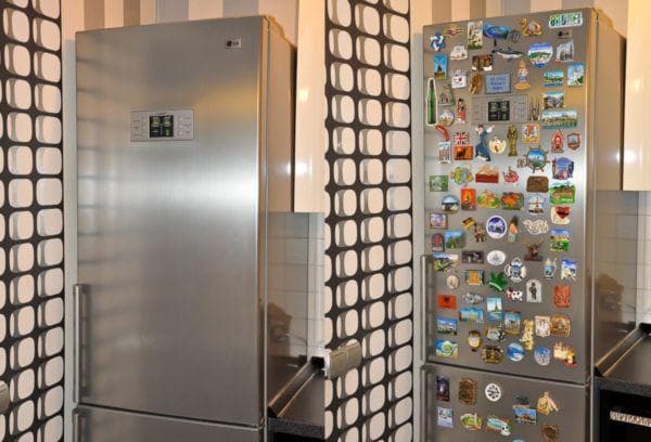 Réfrigérateur avec et sans aimants