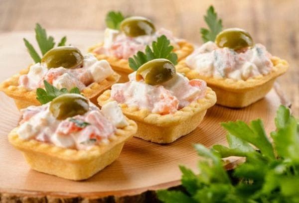 Tartelettes aux bâtonnets de crabe