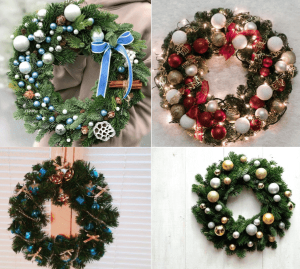 Couronnes du Nouvel An prêtes à l'emploi