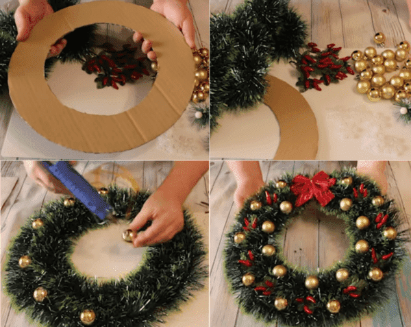 couronne de guirlandes simple