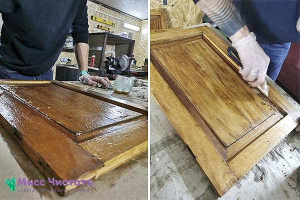 Nettoyer un vieux vernis