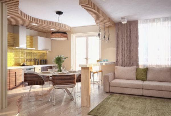 Intérieur cuisine-salon